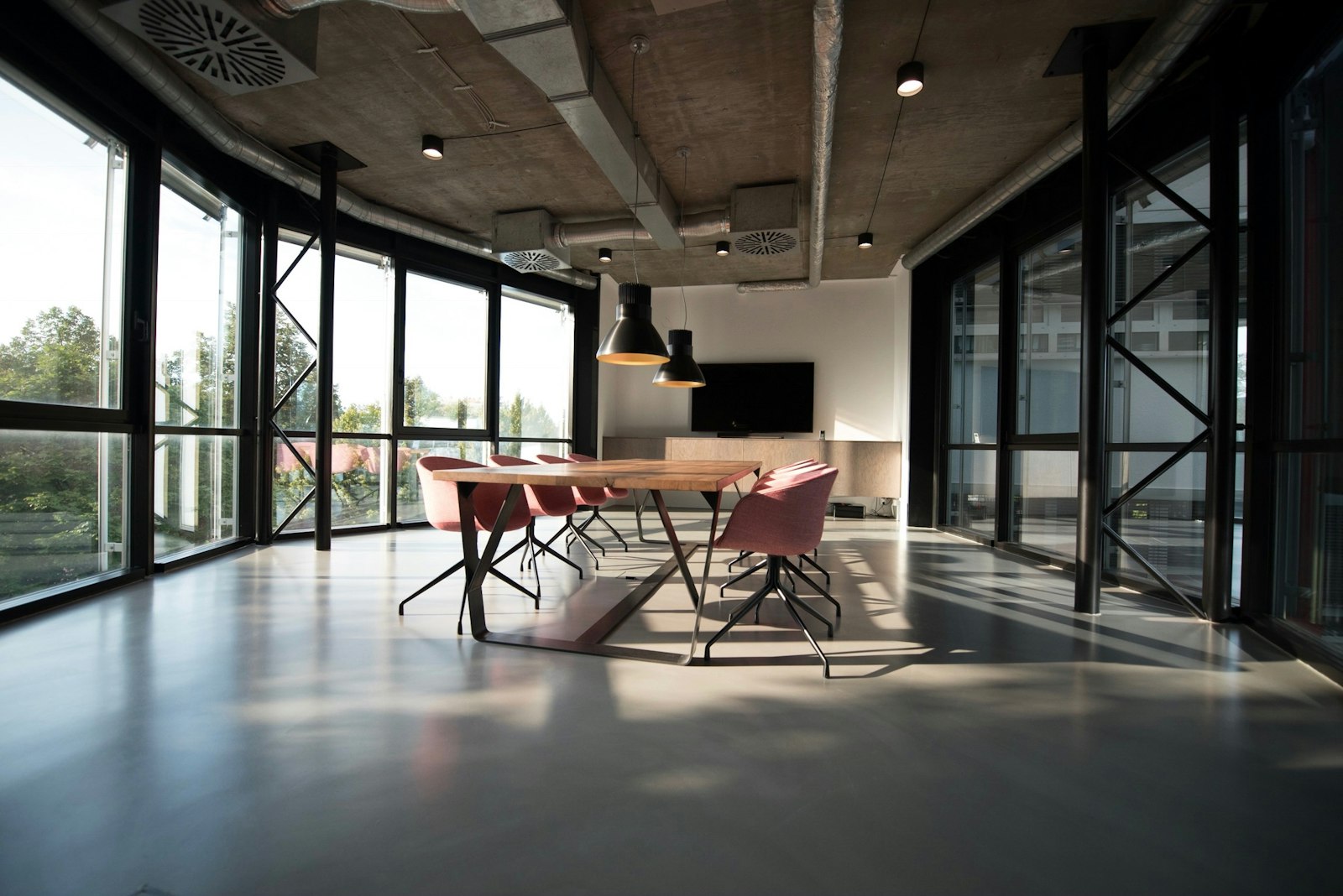 LaunchPush studio at Carlaw Avenue lit in the evening before a launch week